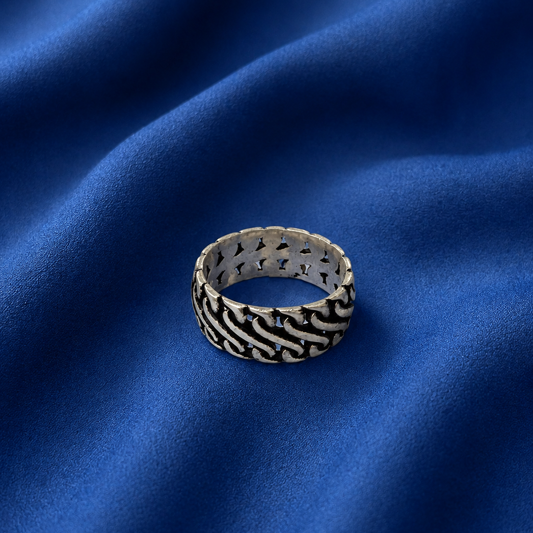 Boys Silver Band Ring